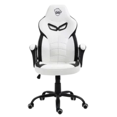 Cadeira Gamer Ninja Jiraya, Suporta Até 140KG, Branco e Preto