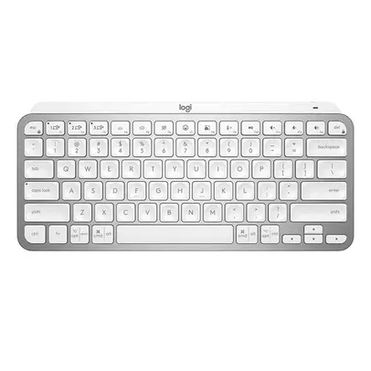 Teclado Sem Fio Logitech MX Keys Min Cinza Claro