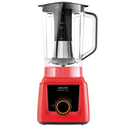 Liquidificador Mallory Taurus Copo 3, 1 Litro, 12 Velocidades, 1300w, Vermelho - 220v