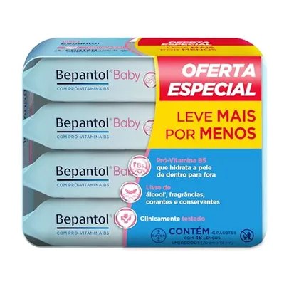 [REC] Bepantol Baby Lenços Umedecidos Hipoalergênicos - Kit com 192 unidades