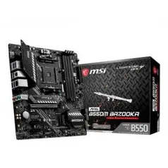 Placa-Mãe MSI MAG B550M Bazooka, AMD AM4, mATX | R$ 949