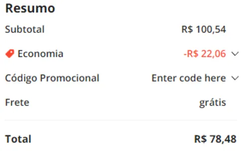 Imagem na descrição da promoção