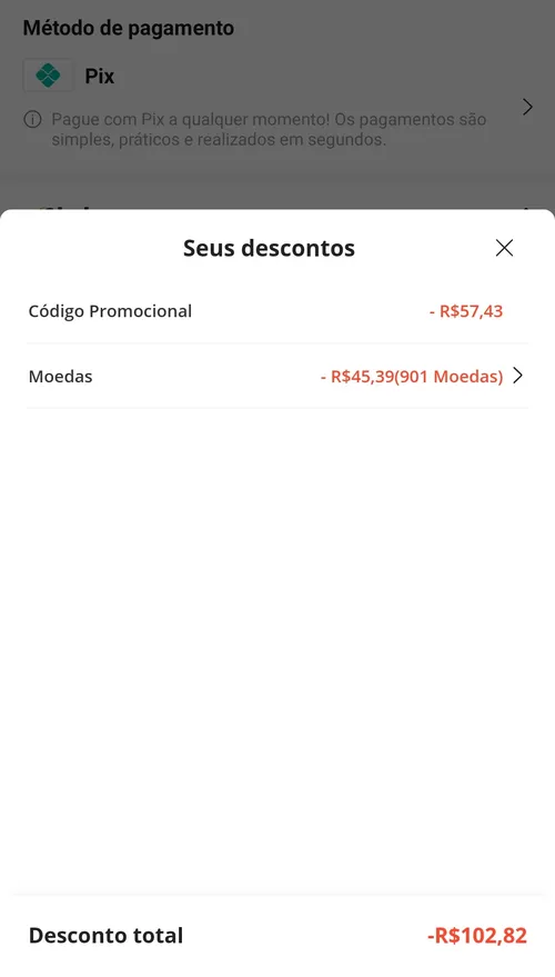 Imagem na descrição da promoção