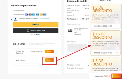 Imagem na descrição da promoção