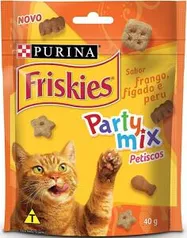 (PRIME/Recorrência) NESTLÉ PURINA FRISKIES Party Mix Petisco para Gatos Adultos Frango, Fígado e Peru 40g | R$3.60