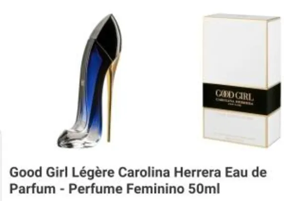 Saindo por R$ 200: Good Girl Légère Carolina Herrera Eau de Parfum - Perfume Feminino 50ml | R$200 | Pelando