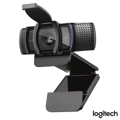Câmera Webcam Full HD Preto - Logitech - C920s
