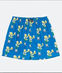 Cueca Samba Canção Tricoline Estampado Simpsons Moes | R$ 18