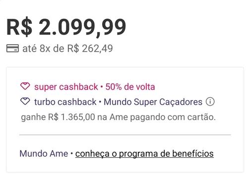 Imagem na descrição da promoção