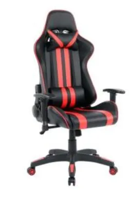 Cadeira Gamer Nell reclinavel preta e vermelha R$760