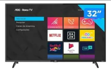 Smart TV AOC 32S5195/78G LED HD 32" | R$ 999