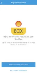 [Usuários Selecionados] R$10 off em um abastecimento no ShellBox via Mercado Pago