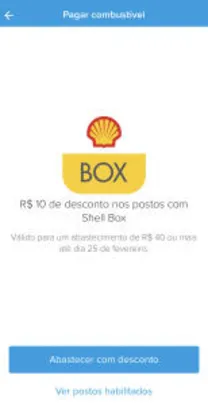 [Usuários Selecionados] R$10 off em um abastecimento no ShellBox via Mercado Pago