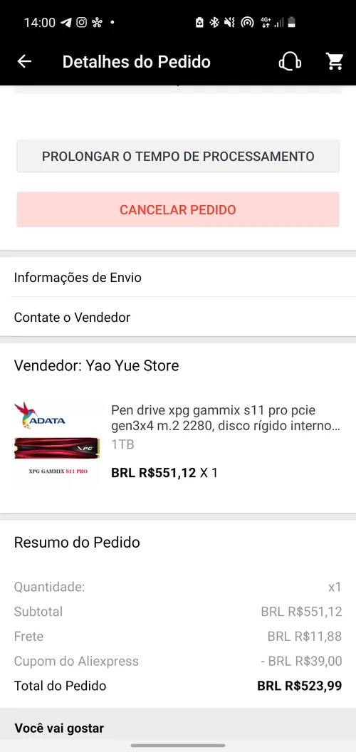 Imagem na descrição da promoção