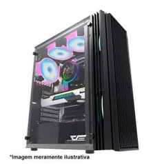 Gabinete Gamer Sem Fan Aigo DarkFlash BF3 Preto Lateral Vidro