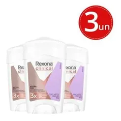 Kit Desodorante Antitranspirante Rexona Clinical Women Extra Dry 48g - 3 unidades (R$13.32 Cada)