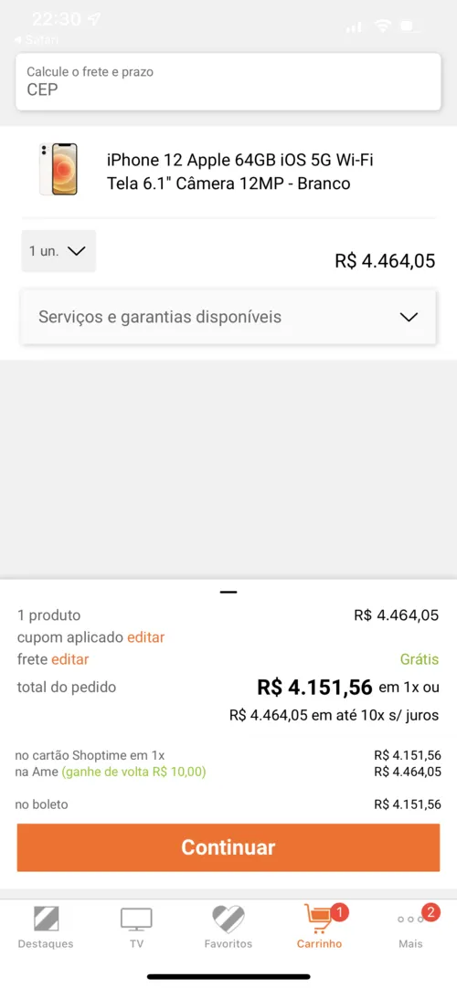 Imagen na descrição da promoção