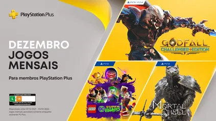 [PSN PLUS] JOGOS DEZEMBRO/21