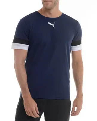 Camiseta Puma Manga Curta Teamrise Jersey - Masculina (Tam M ao GG)