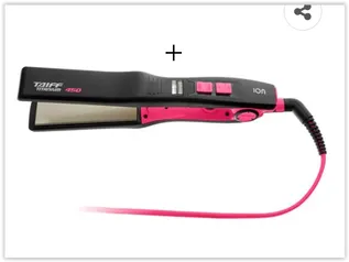 Prancha Taiff Titanium 450 Colors 230°C com Emissão de Íons Rosa - Bivolt | R$ 275