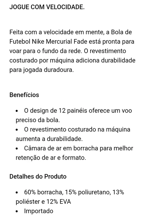 Imagem na descrição da promoção