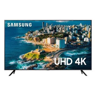 Smart TV Samsung 43 uhd 4K 43CU7700 2023, Processador Crystal 4K, Gaming Hub, Visual Livre de Cabos, Alexa built in, Controle Único