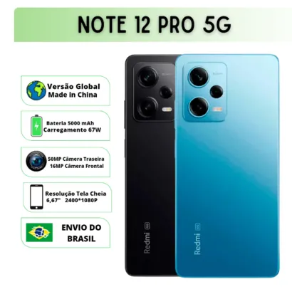 Smartphone Xiaomi Redmi Note 12 Pro 5G Versão Global