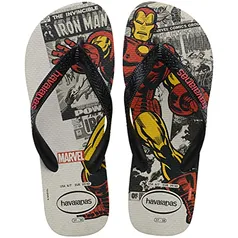 Chinelo Top Marvel Classics, Havaianas, Adulto Unissex, Cinza Gelo, 41/42