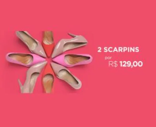 2 scarpins por R$129