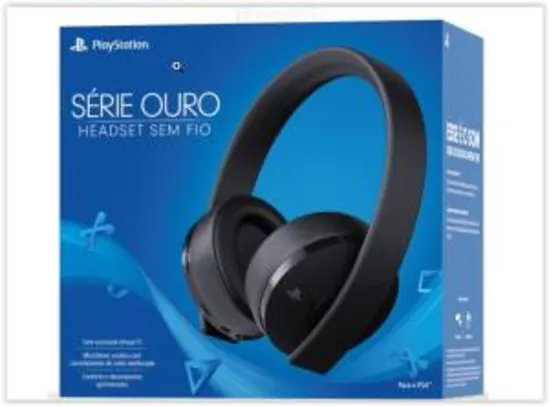 Headset sem Fio Sony Playstation Série Ouro 7.1 - Preto | R$ 379