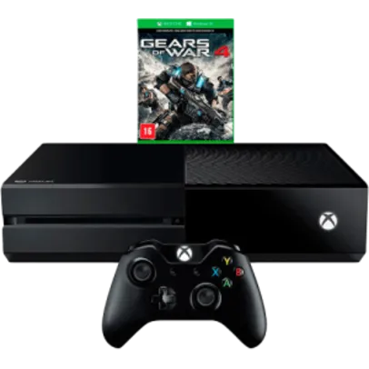 Console Xbox One 500GB + Game Gears of War 4 (via download) + Controle Sem Fio - Microsoft