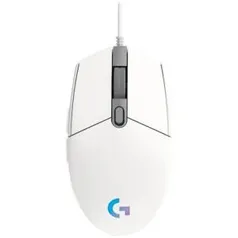 [Começa 18h] Mouse Gamer Lightsync RGB Branco USB G203 Logitech | R$ 100