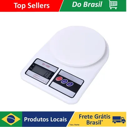 [R$10,99 primeira compra] Balança Digital Cozinha Alta Precisão 10kg