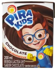 Bebida Láctea UHT Chocolate Pirakids Caixa 200 ml