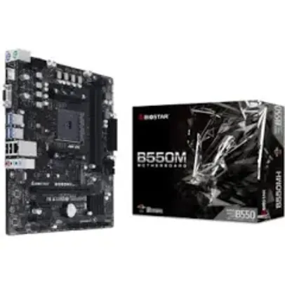 Placa Mãe Biostar B550MH, Chipset B550, AMD AM4, mATX, DDR4, AB55AM4S-R02-BS212X