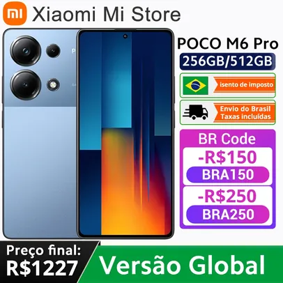 [Do Brasil] Smartphone Xiaomi POCO M6 Pro 8GB + 256GB