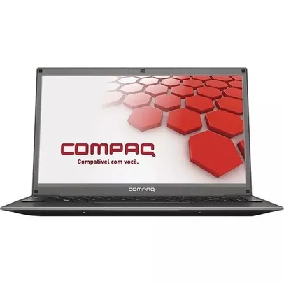 (AME  SC R$ 1.766) Notebook Compaq Presario 454 Intel Core i5 8GB 240GB SSD 14,1'' Linux - Cinza