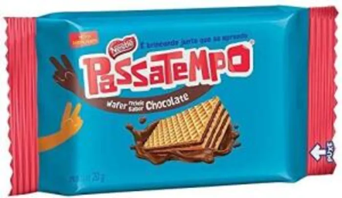 [PRIME] 0,70R$ Biscoito Mini Wafer Chocolate Passatempo 20g