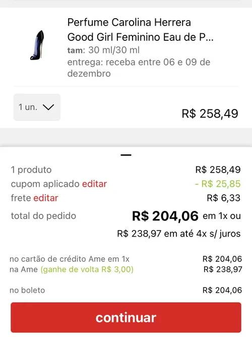 Imagem na descrição da promoção