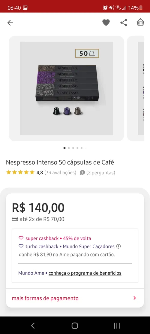 Imagem na descrição da promoção