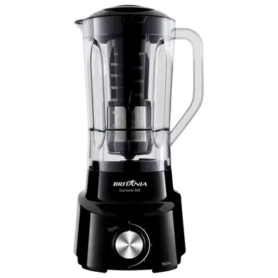 Liquidificador Britânia Diamante 800 Preto 900W com 4 Velocidades - 110V