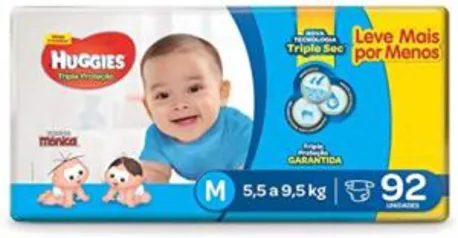 Fralda huggies M 0,51 unidade e G 0,60 a tira | R$47