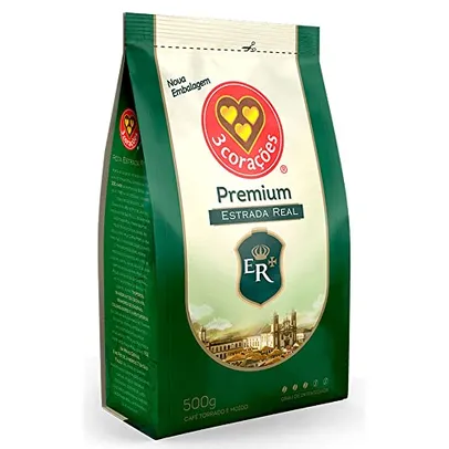 [PRIME]Café Torrado e Moído Arábica e Robusta 3 Corações Estrada Real Premium Pacote 500G