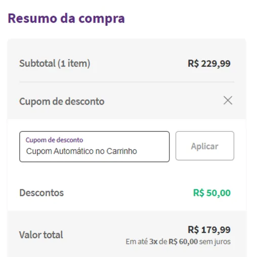 Imagem na descrição da promoção