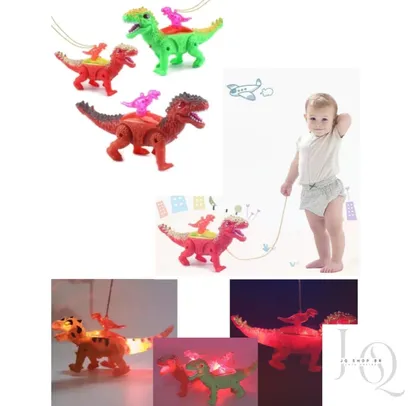 (Produto no Brasil) Brinquedo Dinossauro Robô De Brinquedo Com Luzes Led Movimento E Som