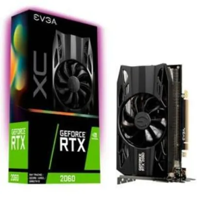 Placa de Vídeo EVGA NVIDIA GeForce RTX 2060 XC 6GB, GDDR6 - 06G-P4-2063-KR - R$1690