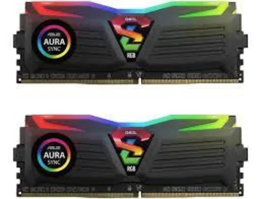 Memória DDR4 Geil Super Luce RGB, 8GB 3000MHZ, GALS48GB3000C16ASC | R$ 329