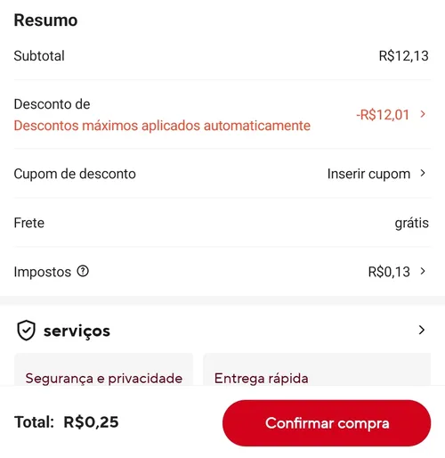 Imagem na descrição da promoção