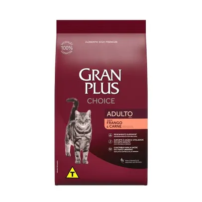 GranPlus Choice - Ração para Gatos Adultos Frango e Carne, 10.1 kg (Pacote de 1), Roxo