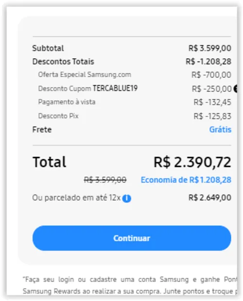 Imagem na descrição da promoção